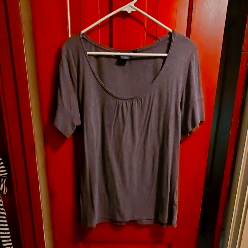 Ralph Lauren Sport Short sleeve gray scoop neck top, Size XL